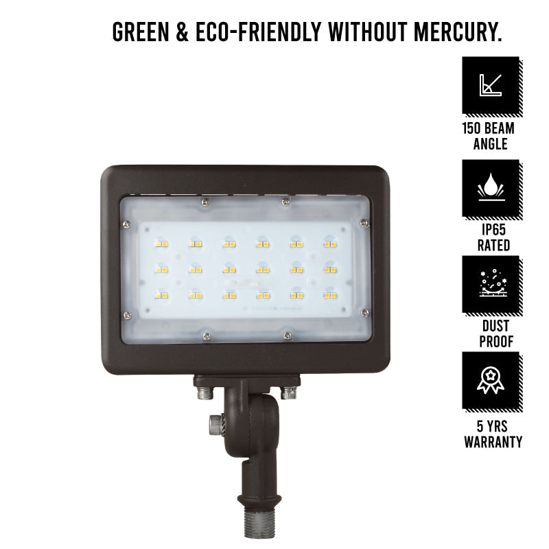 30W - LED Back Yard Knuckle Mount Flood Light