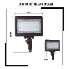 30W - LED Back Yard Knuckle Mount Flood Light