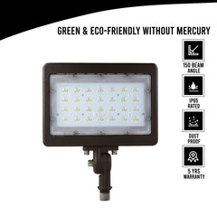 50W - LED Garden Yard Knuckle Mount Flood Light