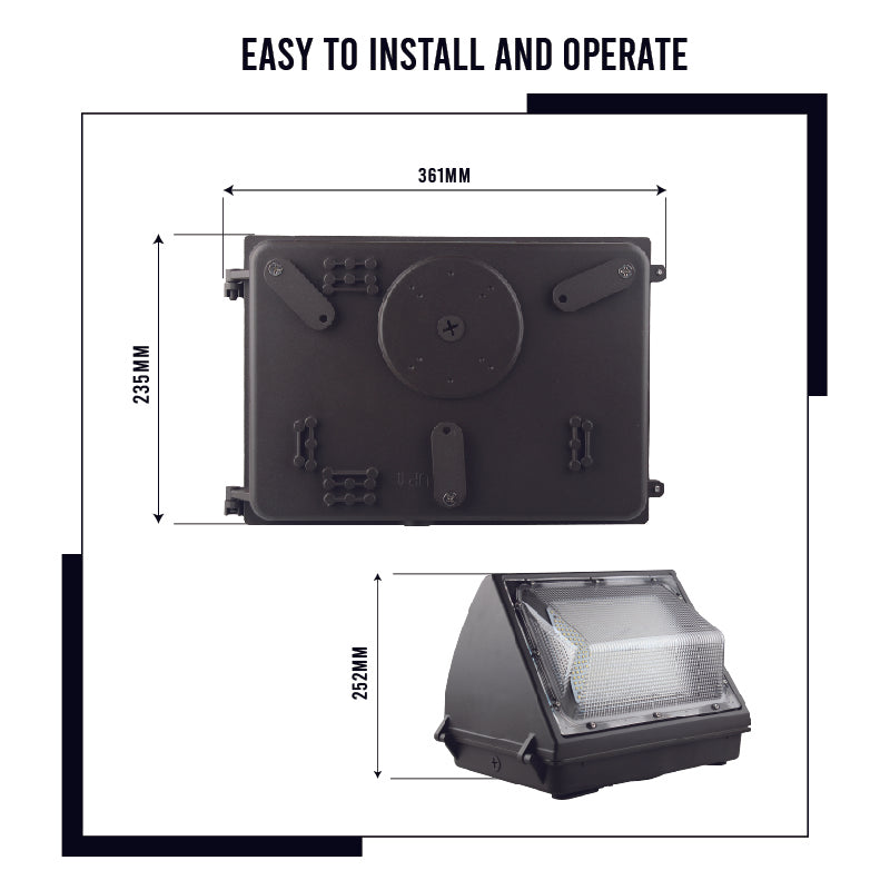 80W LED Outdoor Wall Pack Light